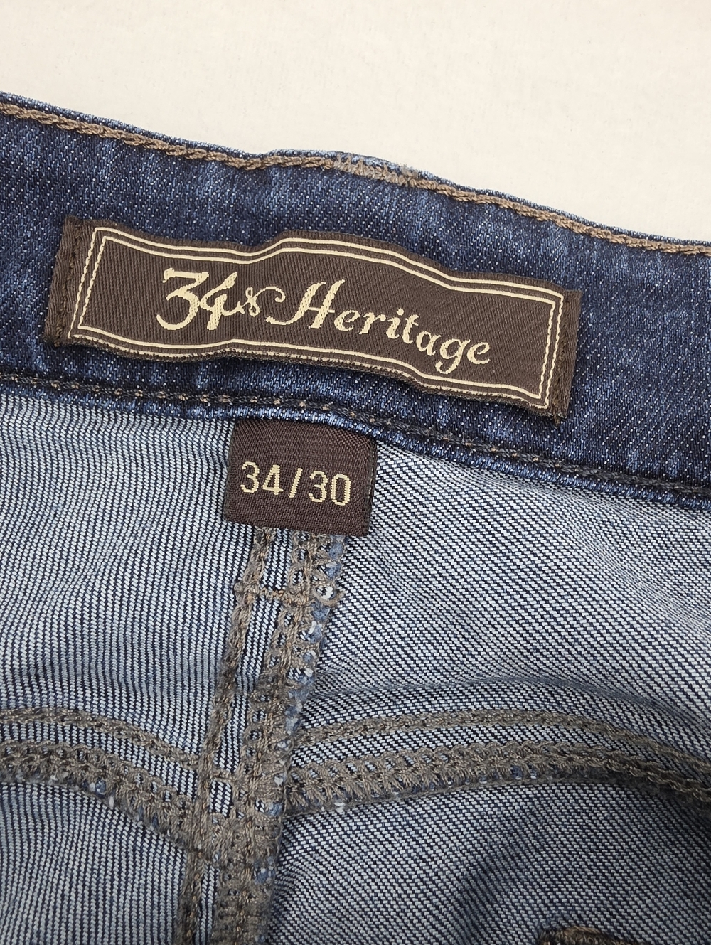 34 Heritage Charisma Men's Dark Blue Straight Leg Jeans Size 34x30 AG-3464 - Picture 6 of 10